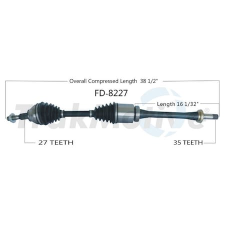 Surtrack Axle Cv Axle Shaft, Fd-8227 FD-8227